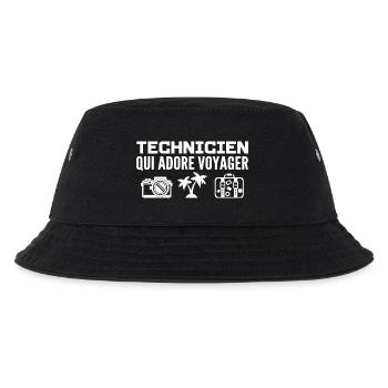 Reisende & Techniker: Leidenschaft & Entdeckung - Kinder Bucket Hat - Schwarz - Vorne