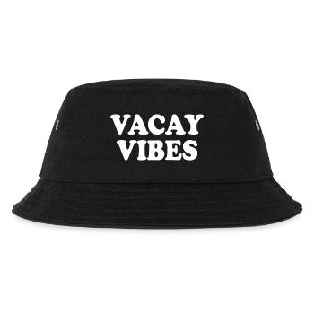 Vacay vibes - Kinder Bucket Hat - Schwarz - Vorne