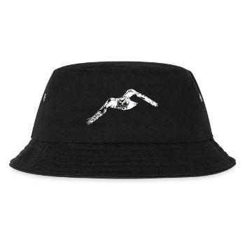 Uhu lineart - Kinder Bucket Hat - Schwarz - Vorne