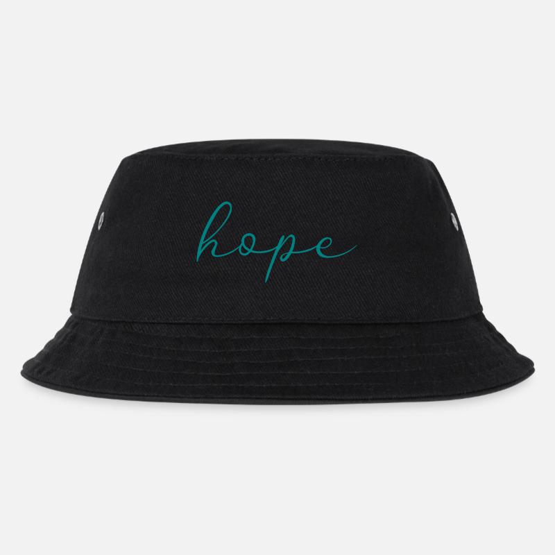 hoffen - Kinder Bucket Hat - Schwarz