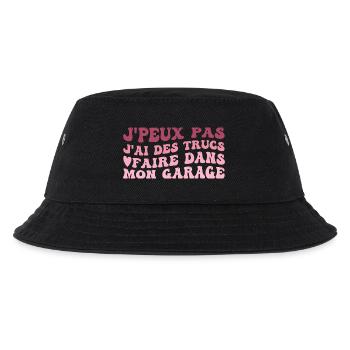 Ich habe in meiner DIY-Garage etwas zu tun - Kinder Bucket Hat - Schwarz - Vorne