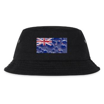 Neuseeland Neuseeland - Kinder Bucket Hat - Schwarz - Vorne