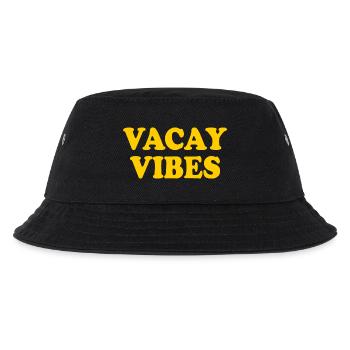 Vacay vibes - Kinder Bucket Hat - Schwarz - Vorne