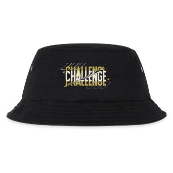 Black Typography Challenge Hoodie - Kinder Bucket Hat - Schwarz - Vorne