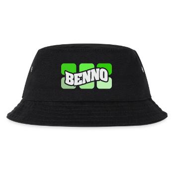 Name Benno - Kinder Bucket Hat - Schwarz - Vorne