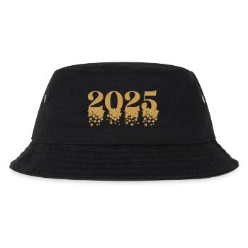 2025 Silvester Outfit Damen Herren – Modern Spaßig - Kinder Bucket Hat - Schwarz - Vorne