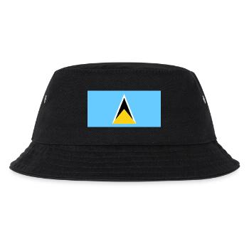 St. Lucia - Kinder Bucket Hat - Schwarz - Vorne