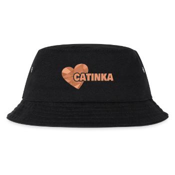 Catinka als Vorname - Kinder Bucket Hat - Schwarz - Vorne