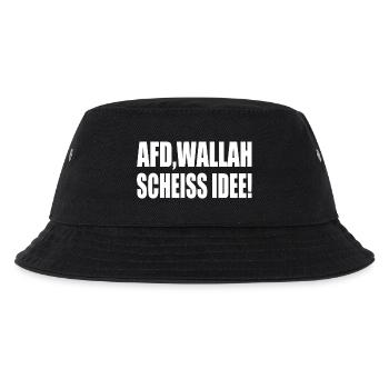 Afd wallah scheiss idee - Kinder Bucket Hat - Schwarz - Vorne