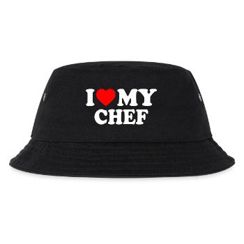I love my chef - Kinder Bucket Hat - Schwarz - Vorne