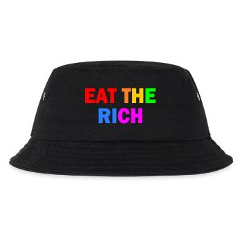 Eat the rich - Kinder Bucket Hat - Schwarz - Vorne
