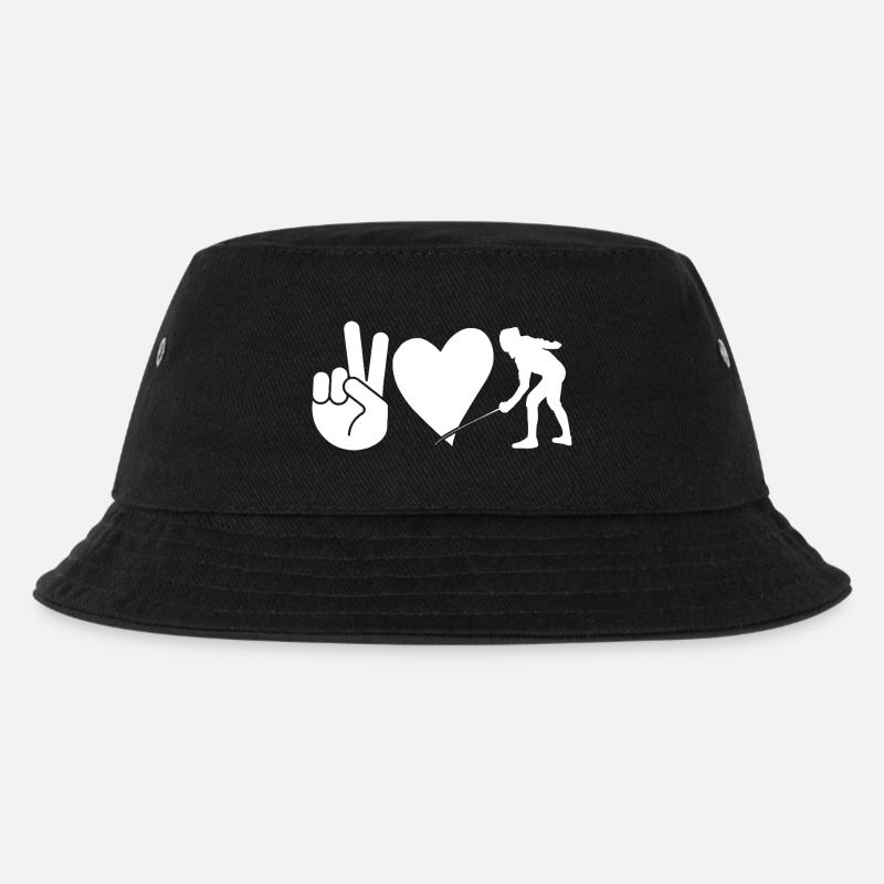 Fechter Fechten - Kinder Bucket Hat - Schwarz