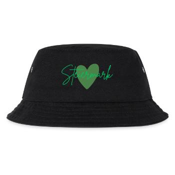 🌿 Steiermark – Das grüne Herz Österreichs 🌄 - Kinder Bucket Hat - Schwarz - Vorne