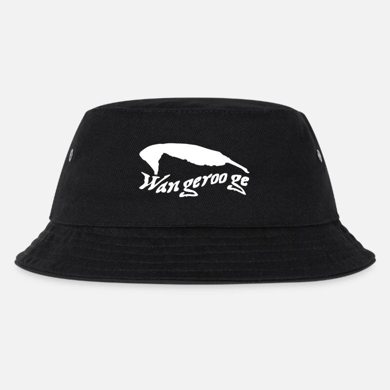 Wangerooge Tattoo - Kinder Bucket Hat - Schwarz