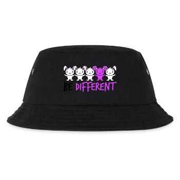 5 Hasen Freunde Unterschied Be Different Anders - Kinder Bucket Hat - Schwarz - Vorne