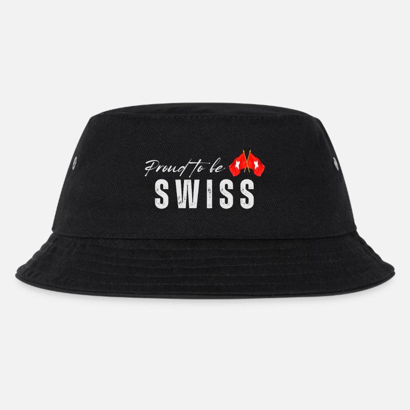 Stolzer Schweizer, ich liebe die Schweiz - Kinder Bucket Hat - Schwarz