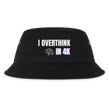 Je réfléchis trop en 4K - Chemise drôle d’anxiété minimale - Bob Enfant - noir - Devant