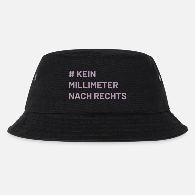 Antifa Mindset kein Millimeter nach rechts - Kinder Bucket Hat - Schwarz