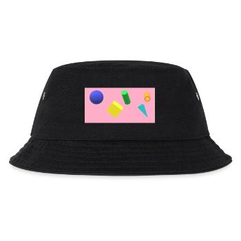 Vibrant Geometric Shape Composition - Kids’ Bucket Hat - black - Front