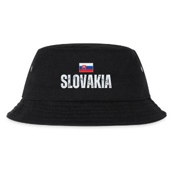 Slowakische Flagge, slowakischer Patriot - Kinder Bucket Hat - Schwarz - Vorne