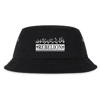 Rebellion3 - Kinder Bucket Hat - Schwarz - Vorne