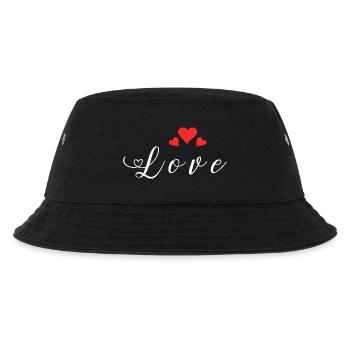 Love Heart Passion Feelings Declaration of Love - Kids’ Bucket Hat - black - Front