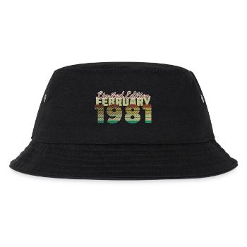 45. Geburtstag Limited Edition (SCR) 02/1981 - Kinder Bucket Hat - Schwarz - Vorne