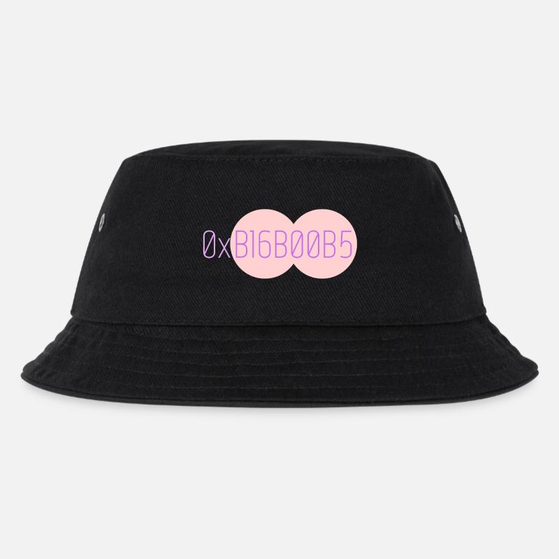 0xB16B00B5 Leetspeak  - Kinder Bucket Hat - Schwarz
