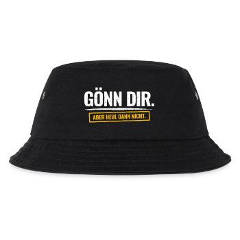 Gönn Dir. Aber Heul Dann Nicht. Lustiger Spruch - Kinder Bucket Hat - Schwarz - Vorne