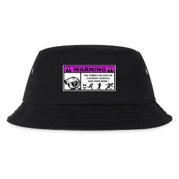 Turbo - Kinder Bucket Hat - Schwarz - Vorne