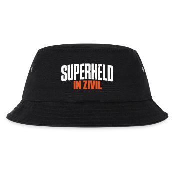 Superheld In Zivil Superhero Superhelden Kostüm - Kinder Bucket Hat - Schwarz - Vorne