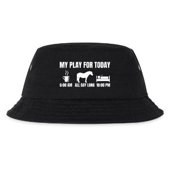 Riding plan - Kids’ Bucket Hat - black - Front