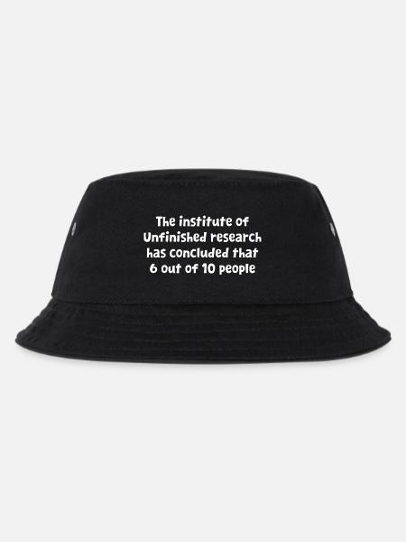 Lustiges, witziges Design, unvollendete Forschung hat abgeschlossen - Kinder Bucket Hat - Schwarz