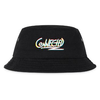 Connected_white_prism - Kinder Bucket Hat - Schwarz - Vorne