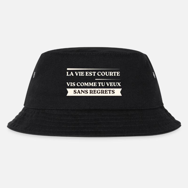 La Vie Est Courte – Vis Comme Tu Veux - Bob Enfant - noir