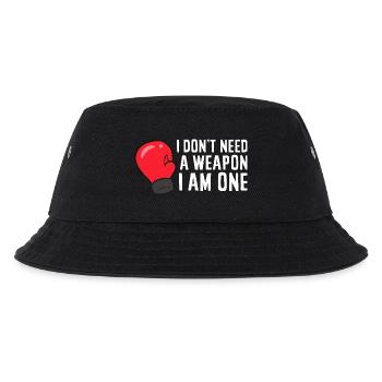 I Am One Boxing Glove Hymne - Kinder Bucket Hat - Schwarz - Vorne