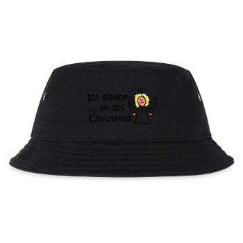 Ich glaube an das Christkind - Kinder Bucket Hat - Schwarz - Vorne