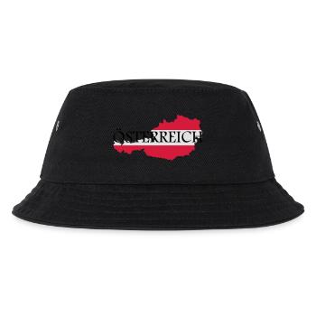 Österreich - Kinder Bucket Hat - Schwarz - Vorne