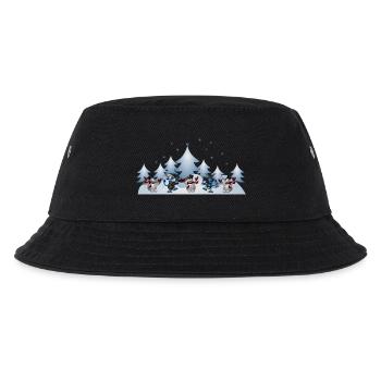 Winter - Kinder Bucket Hat - Schwarz - Vorne
