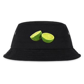 lemon limette zitrone citrus veggie gemuese fruits - Kinder Bucket Hat - Schwarz - Vorne