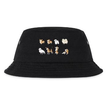 Hunde witzig - Kinder Bucket Hat - Schwarz - Vorne