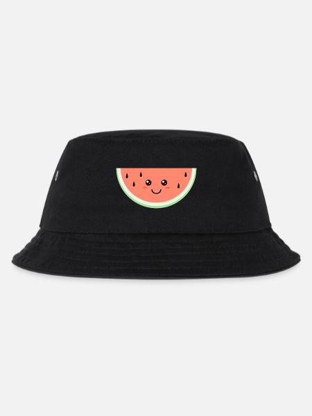 Pastèque heureuse de Kawaii - Bob Enfant - noir