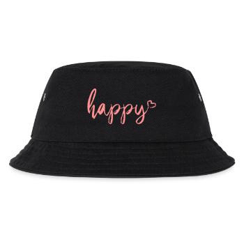 Happy - Kids’ Bucket Hat - black - Front