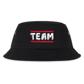 cartoon comic bar logo party group brushstric - Kids’ Bucket Hat - black - Front
