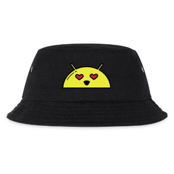 Love Alien Face Emoticon - Kids’ Bucket Hat - black - Front
