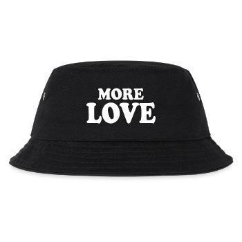 More love - Kinder Bucket Hat - Schwarz - Vorne