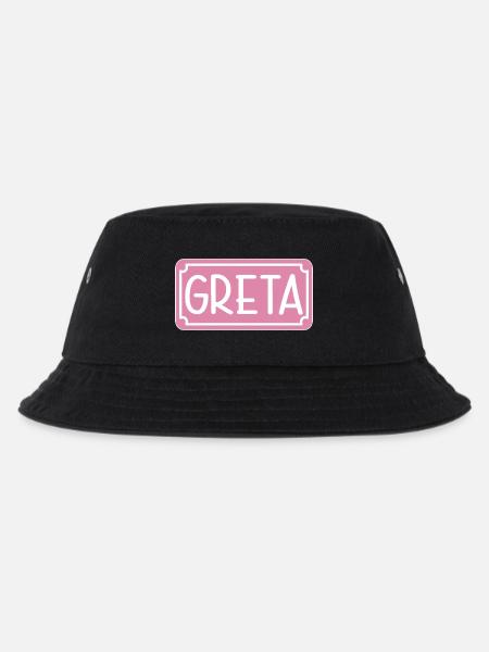 GRETA - Kinder Bucket Hat - Schwarz
