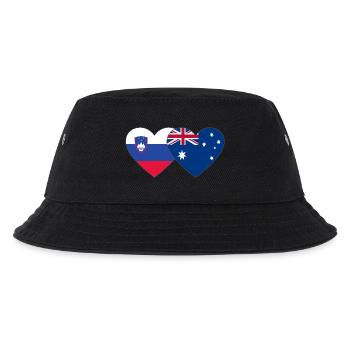Slovénie Australie Drapeau Coeur - Bob Enfant - noir - Devant