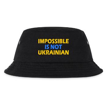 impossible is not ukrainian - ukraine - Kids’ Bucket Hat - black - Front