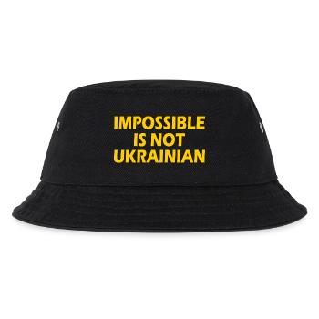 impossible is not ukrainian - ukraine - Kids’ Bucket Hat - black - Front